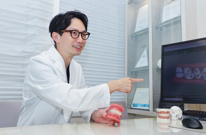 毎回の変化を確認しながら進める矯正治療
